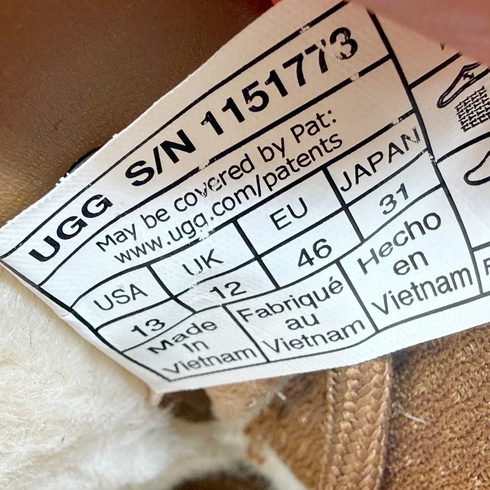 Ugg Burleigh Chukka Boot Size 13 Mens Chestnut Brown Suede 1143992 - NEW no box